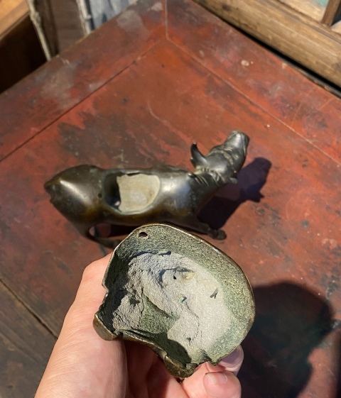 古玩銅器清.銅香薰拍賣，當(dāng)前價格2680元