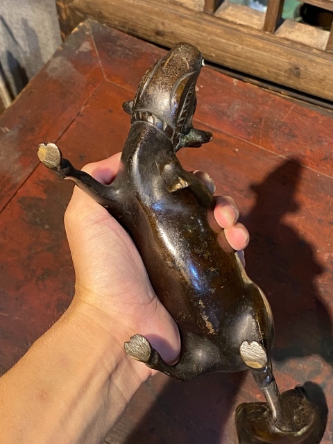 古玩銅器清.銅香薰拍賣，當(dāng)前價格2680元