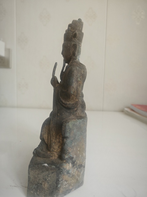 古玩銅器描金文官銅像拍賣,當(dāng)前價(jià)格33333元