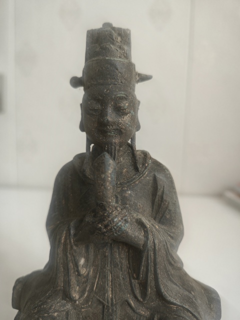 古玩銅器描金文官銅像拍賣,當(dāng)前價(jià)格33333元