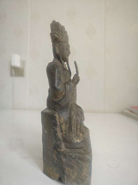古玩銅器描金文官銅像拍賣,當(dāng)前價(jià)格33333元