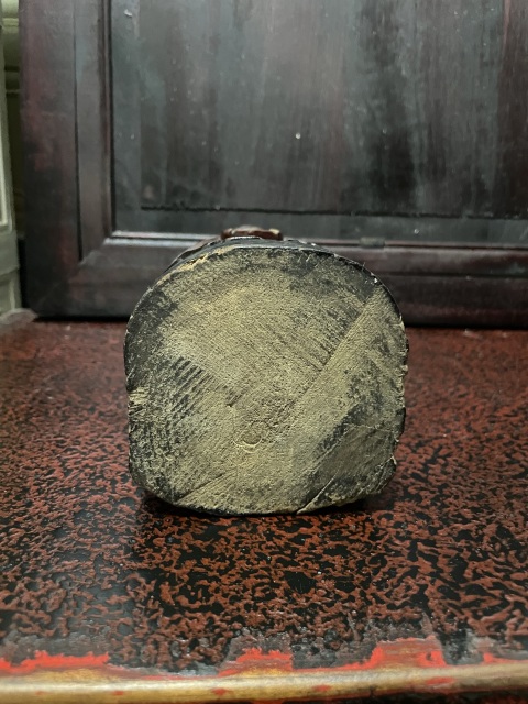 古玩雜項清代晚期的木雕像拍賣，當前價格4800元