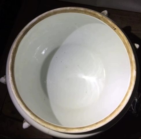 古玩陶瓷晚清民國(guó)“杏林春”題材粉彩花鳥蓋缸粥罐拍賣,當(dāng)前價(jià)格980元