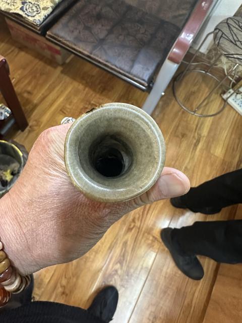 古玩陶瓷放漏龍泉窯青釉瓶拍賣,當前價格2222元