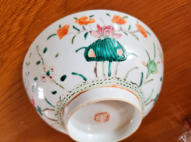 古玩陶瓷晚清粉彩十二花神細路碗拍賣,當前價格1200元