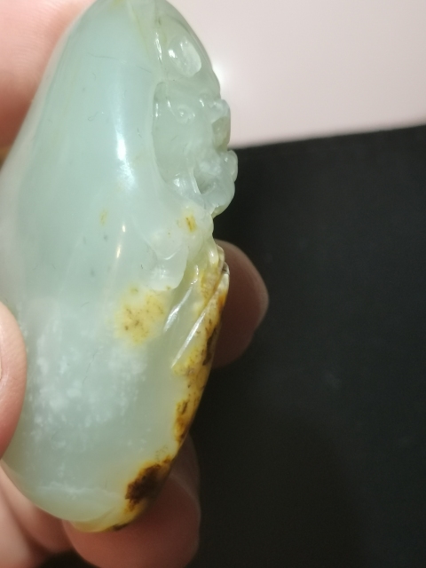 古玩玉器和田籽料玉雕“瑞獸”拍賣，當前價格389元
