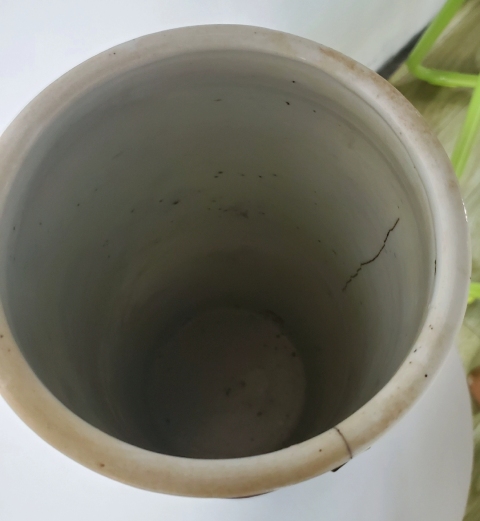 古玩陶瓷晚清民國小名家“松鶴延年”細路粉彩帽筒拍賣，當前價格580元
