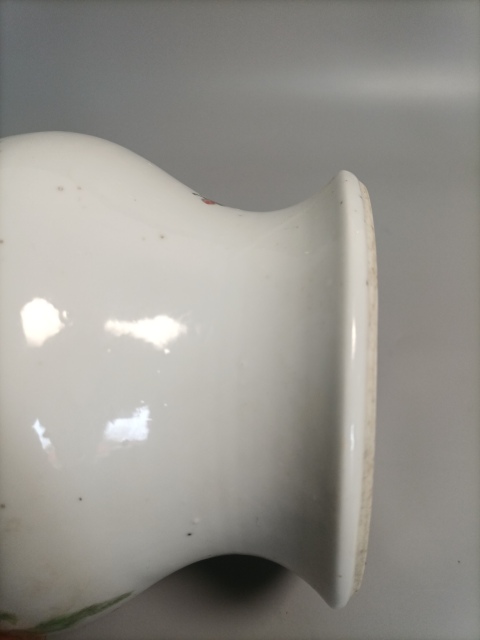 古玩陶瓷花鳥紋粉彩將軍罐拍賣,當前價格1000元