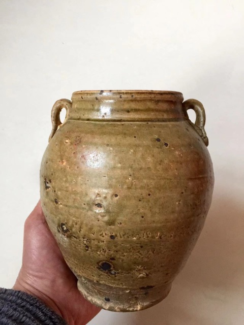 古玩陶瓷青釉雙耳罐拍賣,當前價格2600元