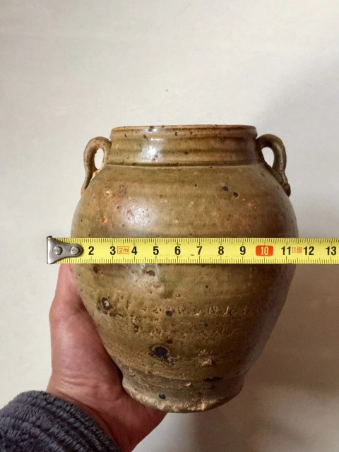 古玩陶瓷青釉雙耳罐拍賣,當前價格2600元