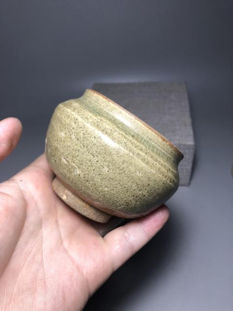 古玩陶瓷元代青釉茶葉蓋罐（保真卡）拍賣，當前價格2680元