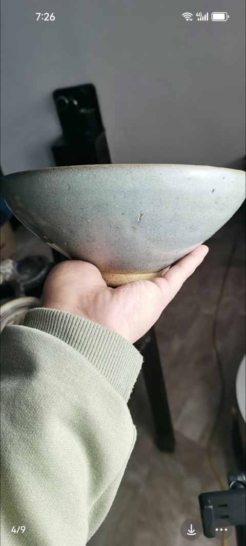 古玩陶瓷金：鈞瓷大碗原狀況沒有清理色一流。拍賣，當前價格23999元