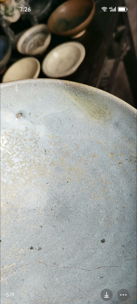 古玩陶瓷金：鈞瓷大碗原狀況沒有清理色一流。拍賣，當前價格23999元