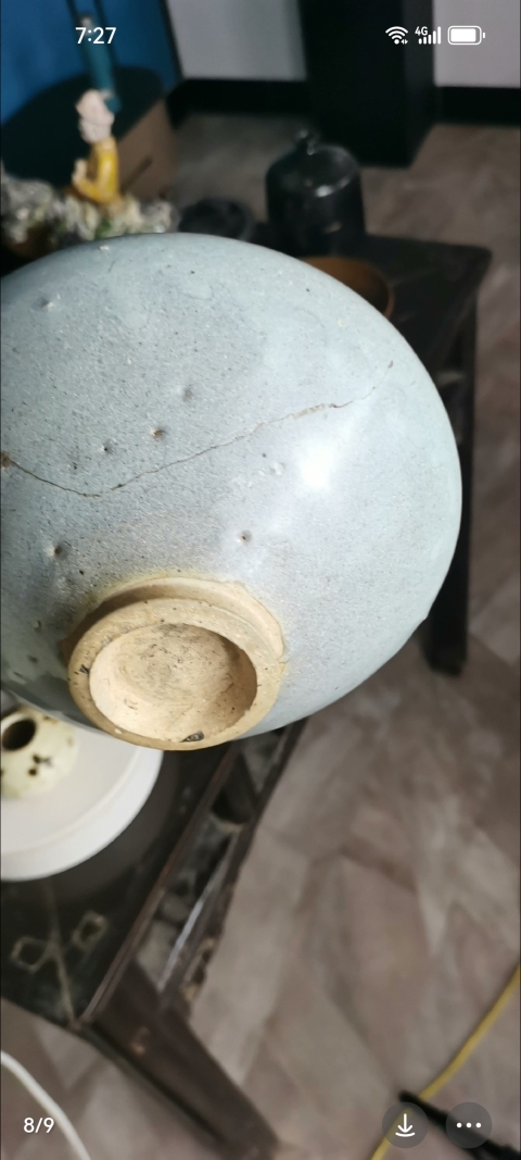 古玩陶瓷金：鈞瓷大碗原狀況沒有清理色一流。拍賣，當前價格23999元