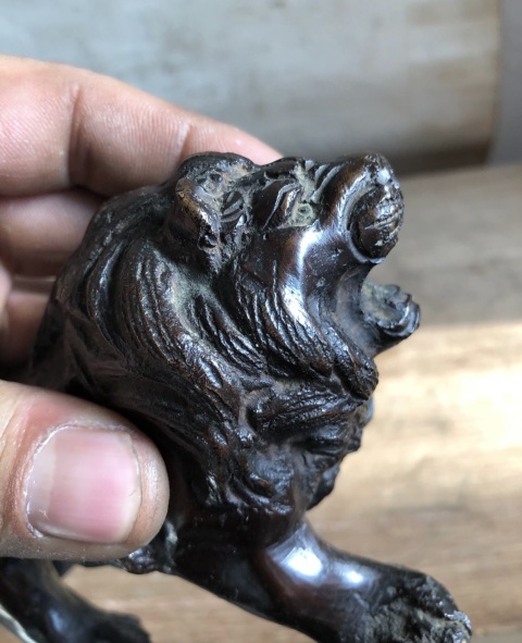 古玩雜項(xiàng)晚清銅獅子拍賣(mài),當(dāng)前價(jià)格6666元