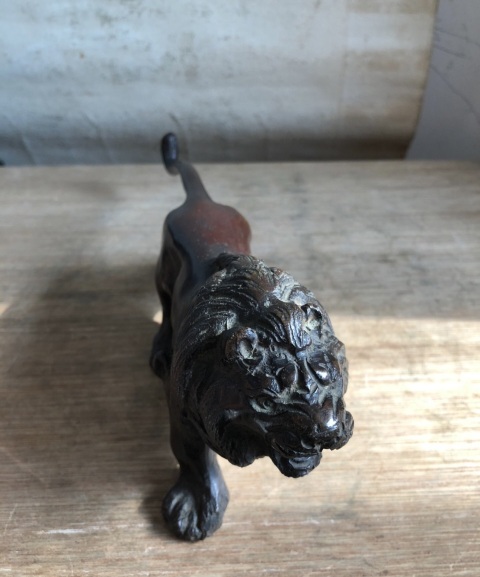 古玩雜項(xiàng)晚清銅獅子拍賣(mài),當(dāng)前價(jià)格6666元