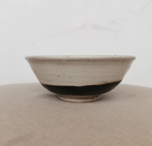 古玩陶瓷磁州窯雙色釉茶碗拍賣，當前價格0元