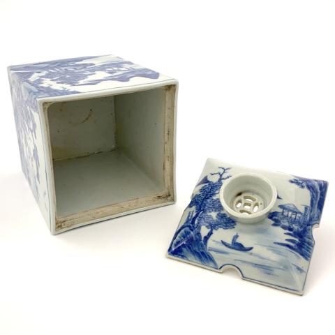 古玩陶瓷詩文方罐拍賣，當前價格15000元