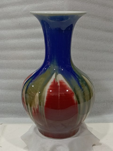 古玩陶瓷窯變釉賞瓶拍賣,當前價格780元