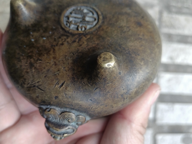古玩銅器銅爐拍賣，當(dāng)前價(jià)格500元
