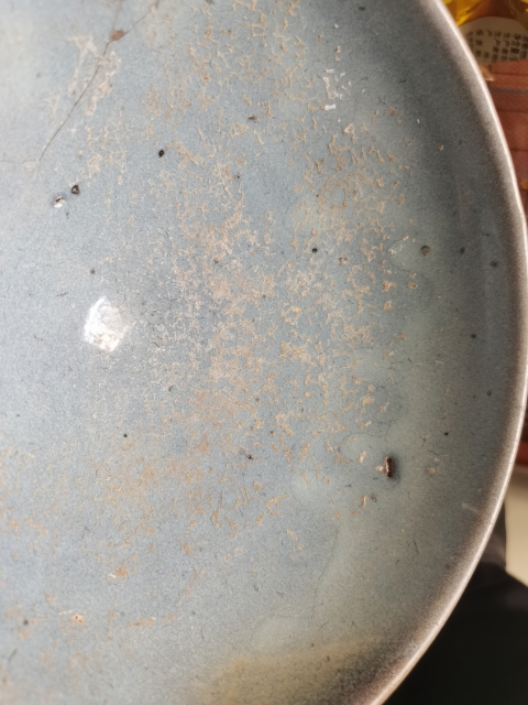 古玩陶瓷鈞窯天藍釉大碗漂亮大氣。金代的大碗。拍賣,當前價格2899元