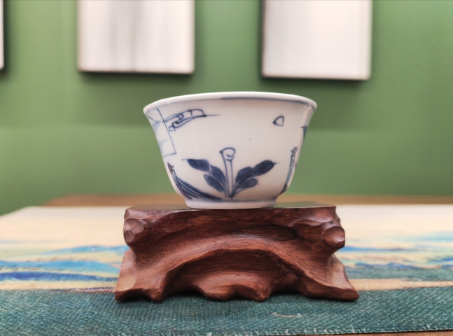 古玩陶瓷康熙青花洞石深腹洗（杯標本已出）拍賣，當前價格4800元