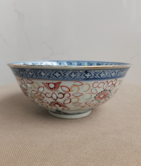 古玩陶瓷玲瓏瓷龍紋碗拍賣，當前價格1900元