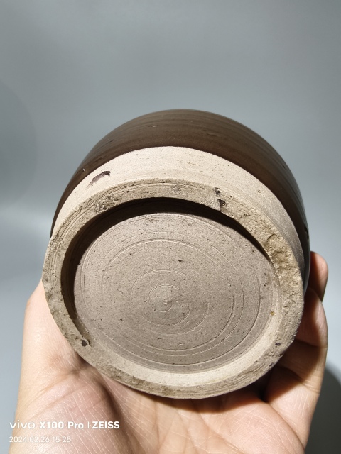 古玩陶瓷明代·褐釉瓶拍賣，當前價格1808元