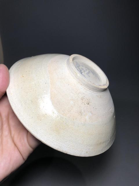 古玩陶瓷宋元青白釉云氣紋斗笠碗（已保真）拍賣，當前價格2680元