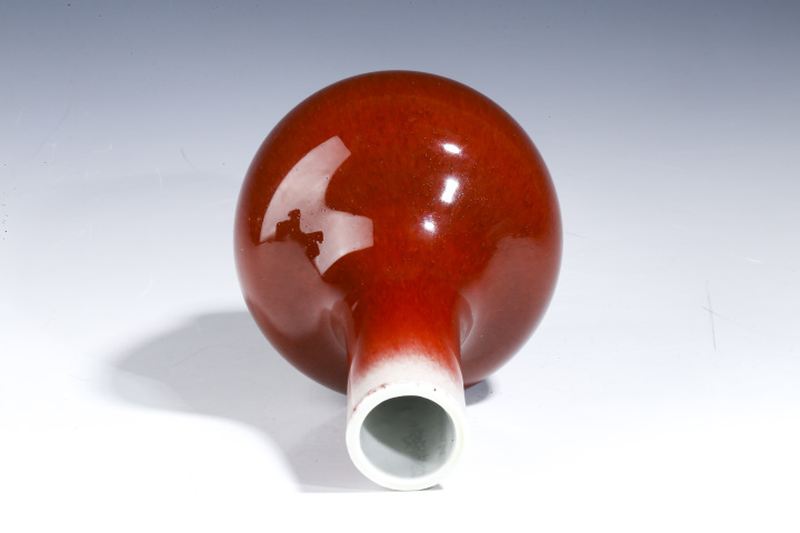 古玩陶瓷民國(guó)·郞窯紅釉天球瓶真品鑒賞圖