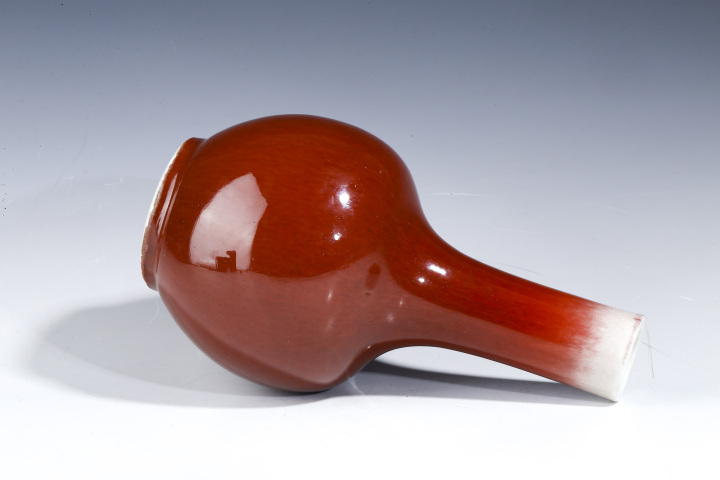 古玩陶瓷民國(guó)·郞窯紅釉天球瓶真品鑒賞圖