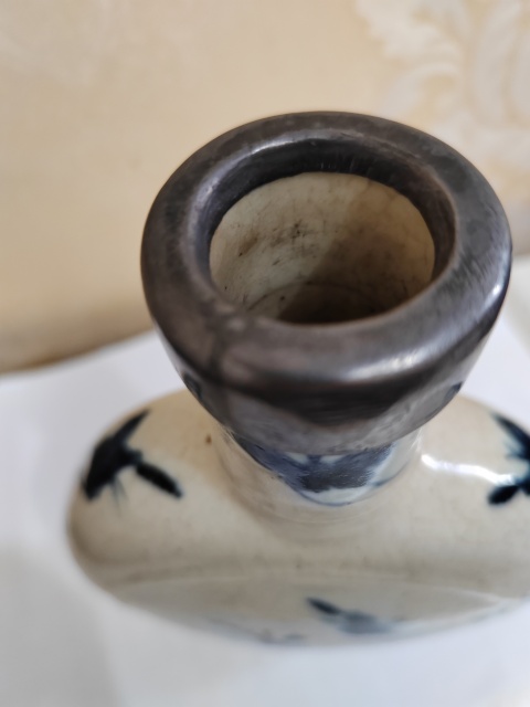 古玩陶瓷釉里紅青花抱月瓶拍賣,當前價格3000元