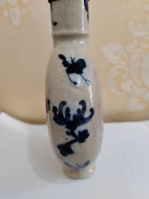 古玩陶瓷釉里紅青花抱月瓶拍賣,當前價格3000元