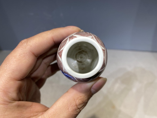 古玩陶瓷青花釉里紅水盂拍賣，當前價格5000元