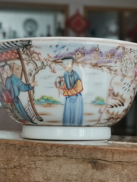 古玩陶瓷精品廣彩描金人物故事紋茶杯拍賣,當前價格2188元