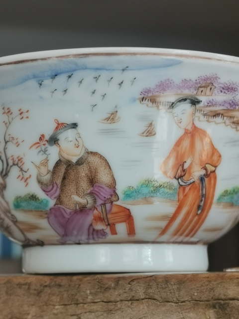 古玩陶瓷精品廣彩描金人物故事紋茶杯拍賣,當前價格2188元