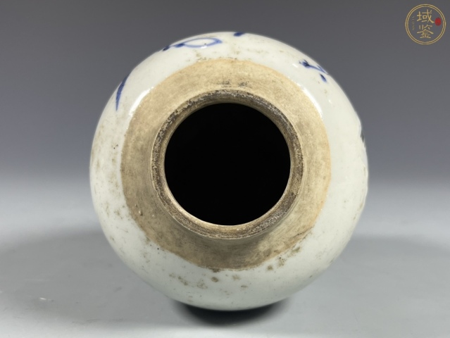 古玩陶瓷順治青花花卉詩文蓋罐拍賣,當前價格2980元