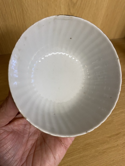 古玩陶瓷清晚期一品富貴瓜棱花卉紋粉彩蓋碗拍賣,當前價格1800元