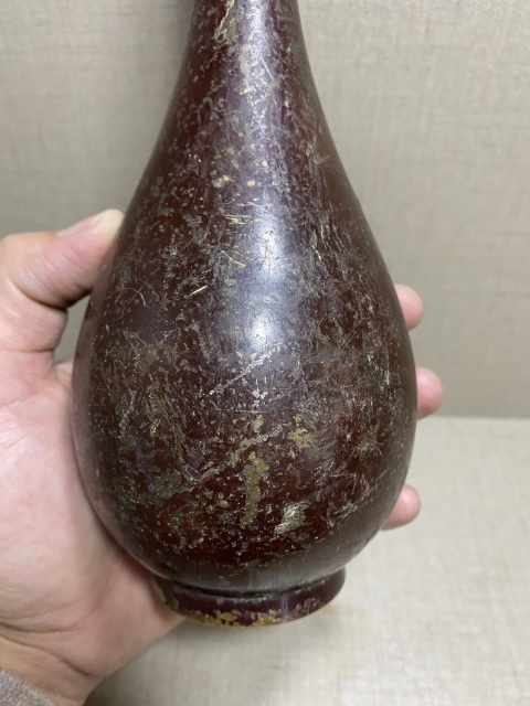 古玩雜項銅花插拍賣,當前價格500元