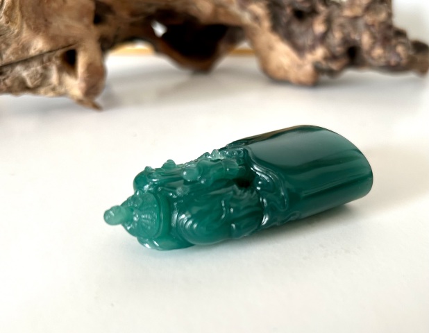 古玩雜項珍藏級雅安綠印章拍賣,當前價格9999元