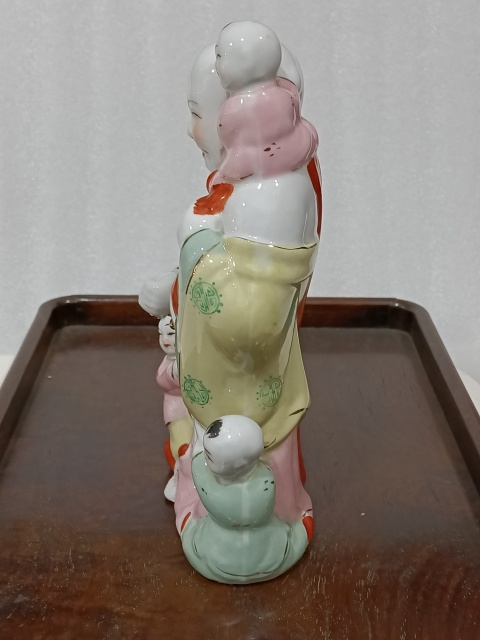 古玩陶瓷五子彌勒佛塑像拍賣,當前價格688元