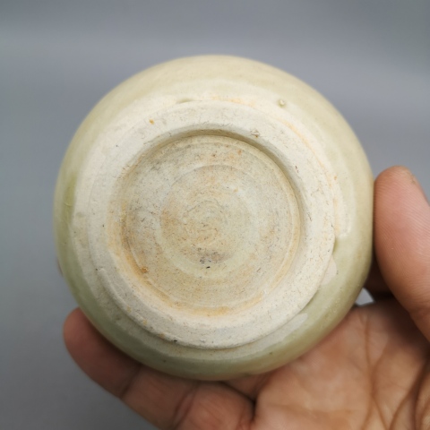 古玩陶瓷民國青花花卉紋印盒拍賣，當前價格800元