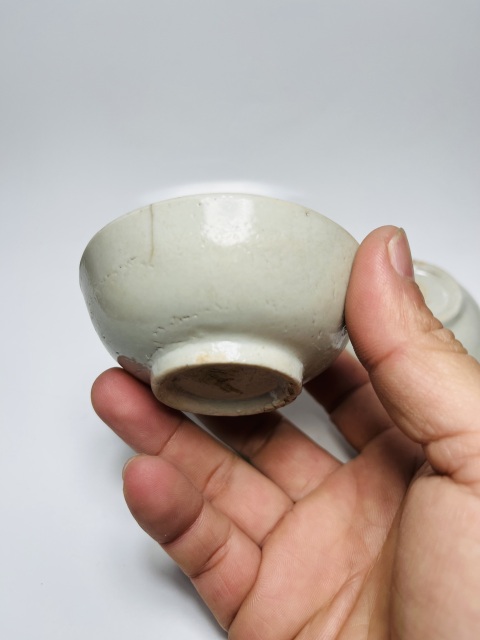 古玩陶瓷(已保真帶證書)青白釉盞一對拍賣,當前價格0元