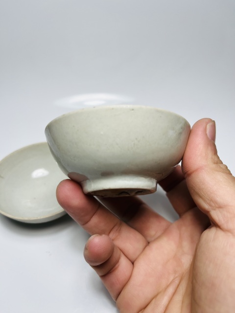 古玩陶瓷(已保真帶證書)青白釉盞一對拍賣,當前價格0元