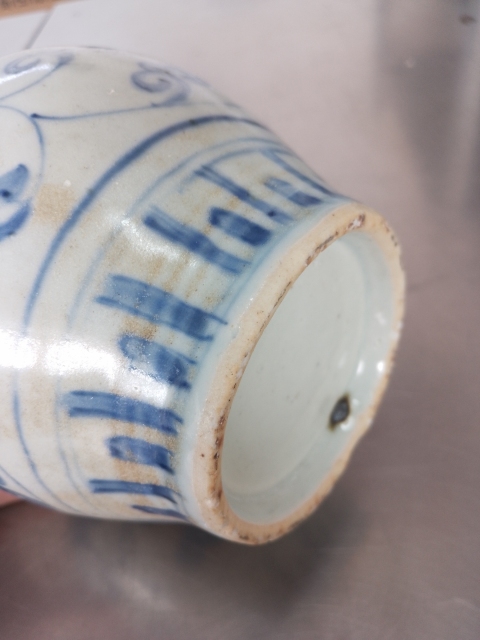 古玩陶瓷明青花蓋罐拍賣,當前價格5800元