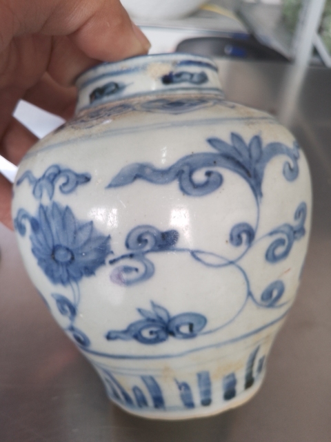 古玩陶瓷明青花蓋罐拍賣,當前價格5800元