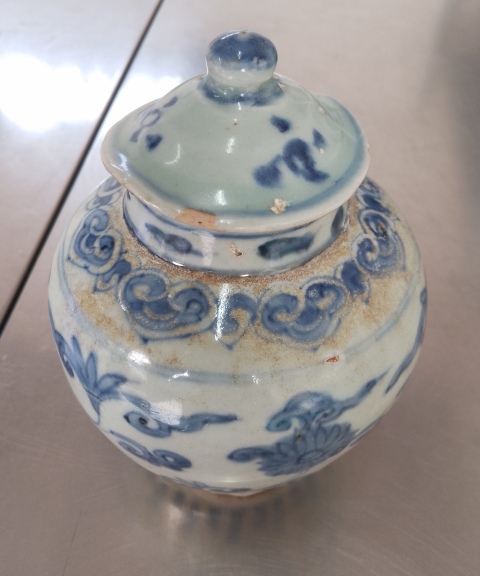 古玩陶瓷明青花蓋罐拍賣,當前價格5800元