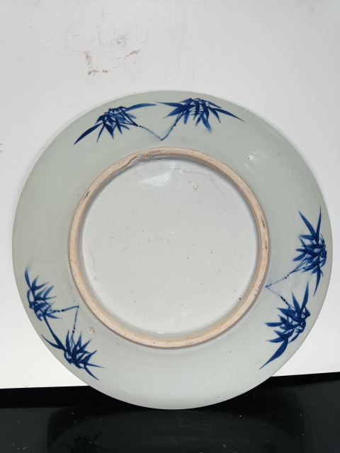 古玩陶瓷清道光青花富貴白頭盤拍賣，當前價格5600元