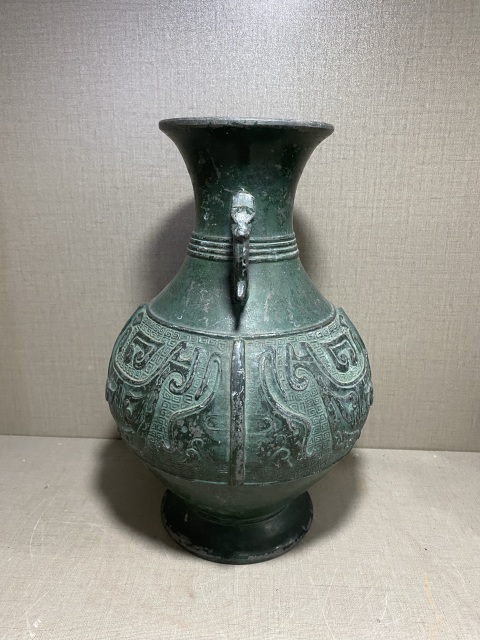 古玩雜項銅花瓶拍賣，當前價格1800元