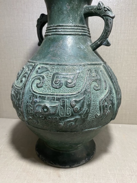 古玩雜項銅花瓶拍賣，當前價格1800元